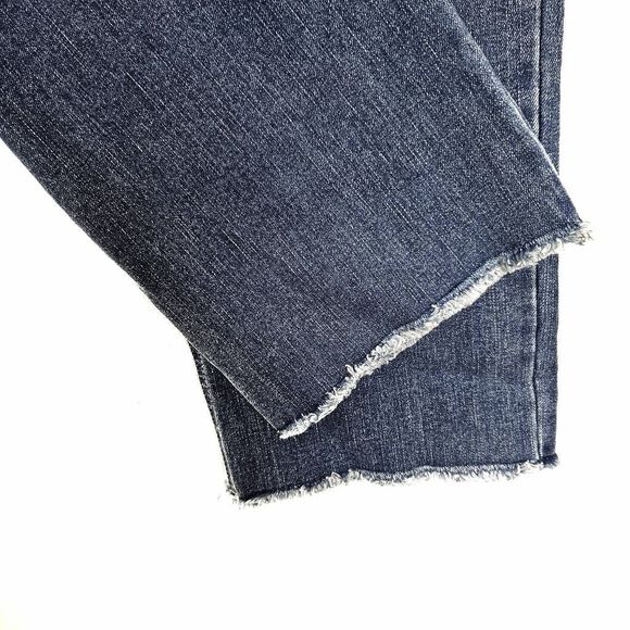 NWT ECRU The La Cienega Straight Leg Crop Medium Wash Stretchy Denim Jeans Sz:29 - Picture 7 of 9